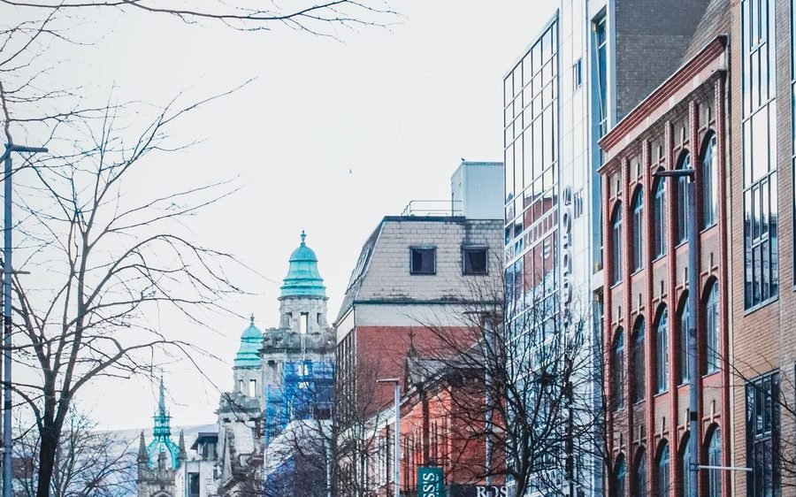Street view of Belfast city centre
